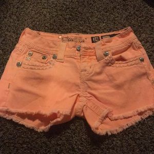 Orange Miss Me Shorts Size 24